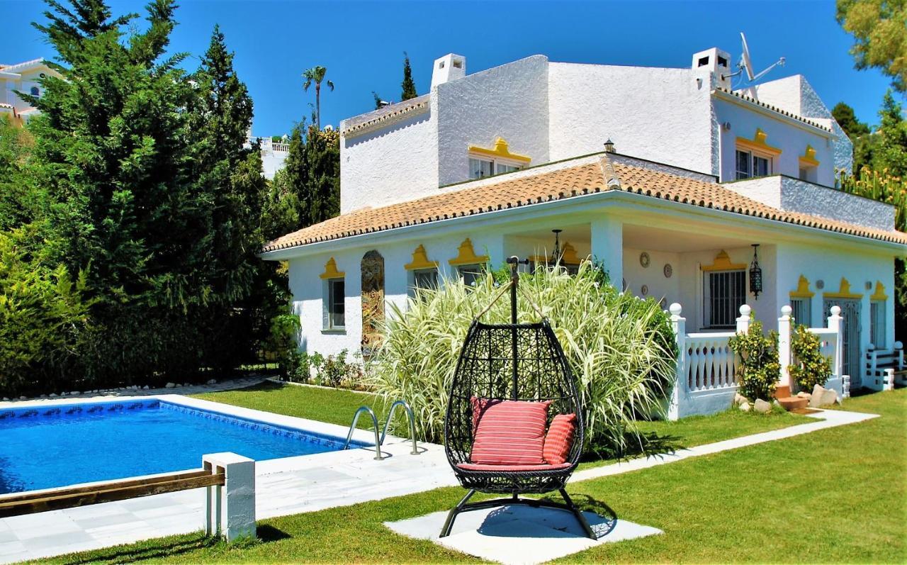 Holiday Villa In 10 Min From Fuengirola Beach With Sea Views Pool Bbq Parking Wifi Aircon Big Garden ミハス エクステリア 写真